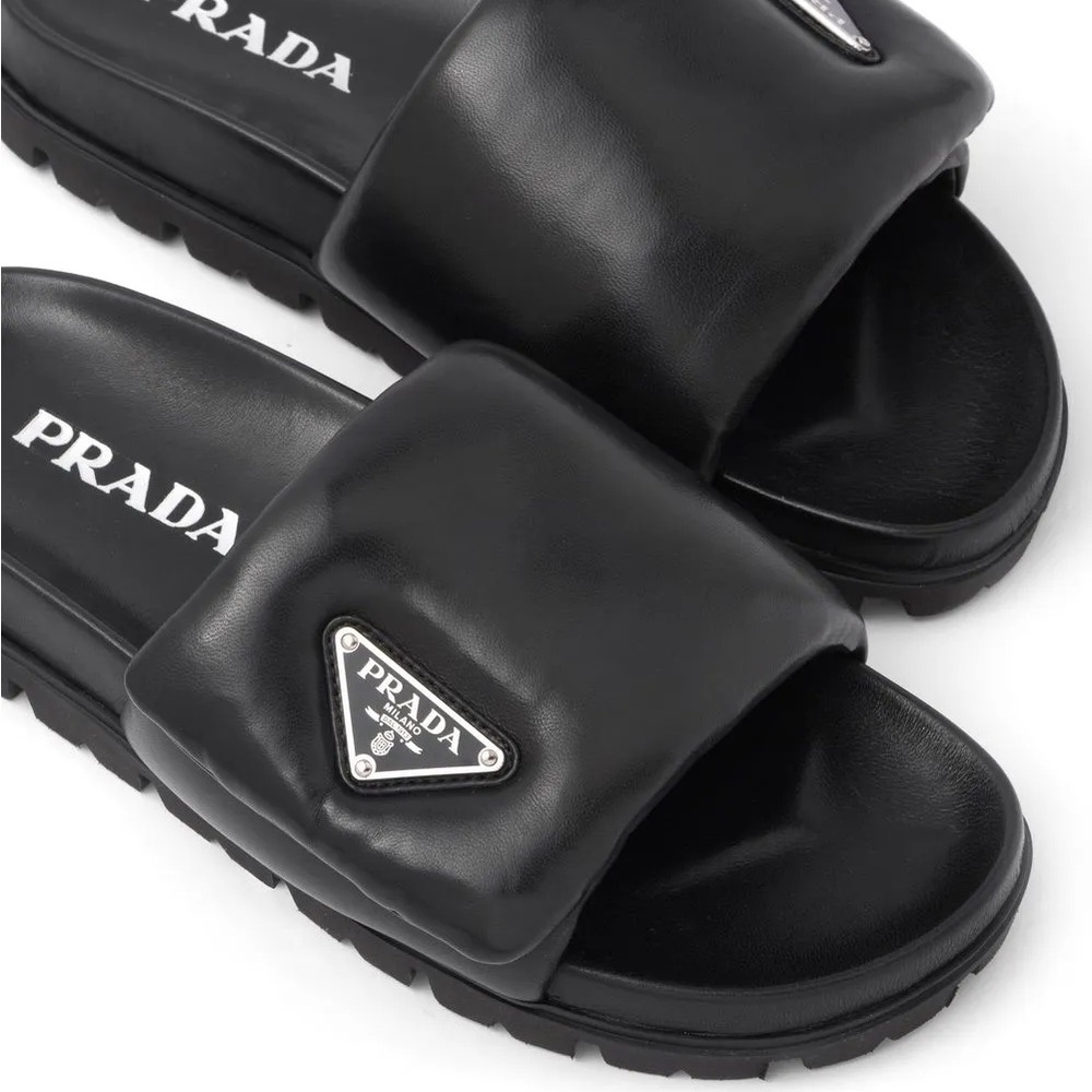 Prada padded Napa leather slides - Picture 3 of 3
